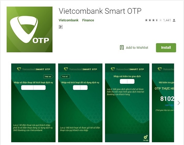 33xay dung ung dung Vietcombank Soft OTP